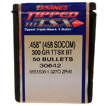 Barnes #30642 .458 Caliber 300gr TTSX 50/bx