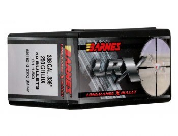 Barnes #31150 .338 Caliber 250gr LRX 50/bx