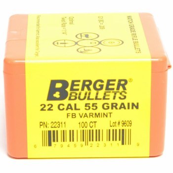 Berger #22311 22 Caliber 55gr FBV 100/bx