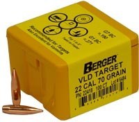 Berger #22418 22 Caliber 70gr VLD 100/bx