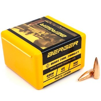 Berger #24408 6mm 65gr HPBT 100/bx