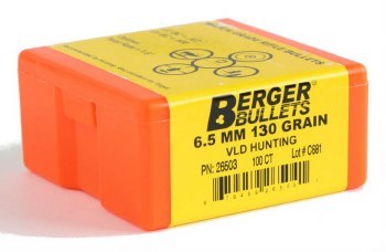 Berger #26503 6.5mm 130gr HPBT 100/bx
