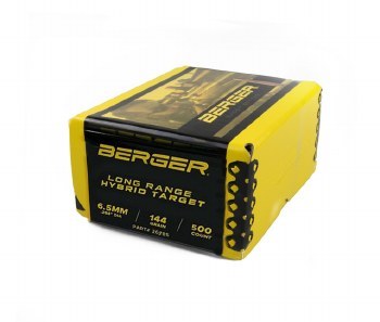 Berger #26785 6.5mm 144gr HPBT Hybrid 500/bx