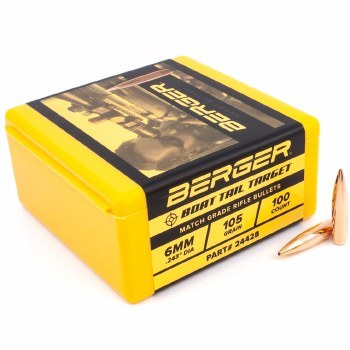 Berger #24428 6mm 105gr HPBT 100/bx