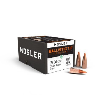 .22 Caliber 35gr LFBT Nosler #45150 100/bx