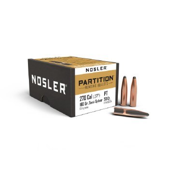 .270 Caliber 160gr PT Nosler #16324 50/bx