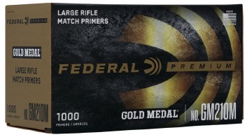 Federal Primer Large Rifle Match #210M 1000ct
