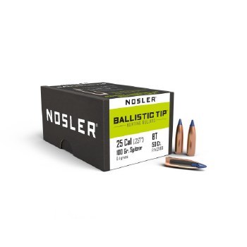 .25 Caliber 100gr Spitzer Nosler #25100 50/bx