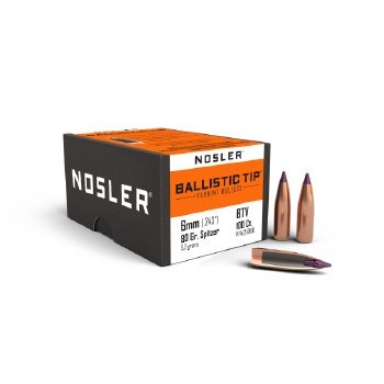 6mm 80gr Spitzer Nosler #24080 100/bx