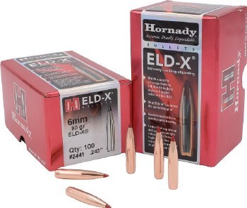 6mm 90gr ELD-X Hornady #2441 100/bx