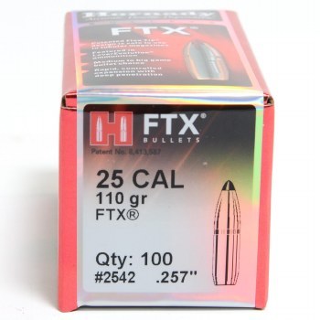 .25 Caliber 110gr FTX Hornady #2542 100/bx