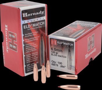 6.5mm 120gr ELDM Hornady #26175 100/bx