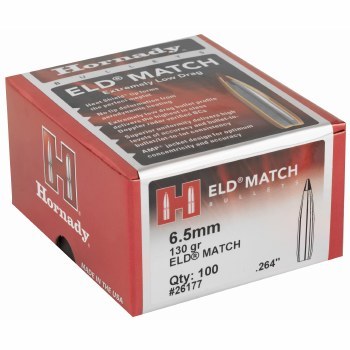 6.5mm 130gr ELDM Hornady #26177 100/bx