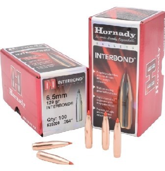 6.5mm 129gr IB Hornady #26209 100/bx