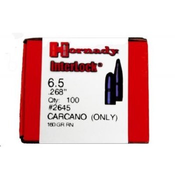 6.5mm 160gr Carcano ONLY #2645 Hornady 100/bx
