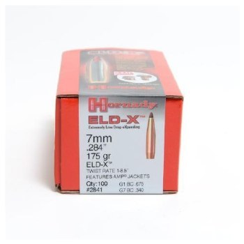7mm 175gr. ELD-X Hornady #2841 100/bx