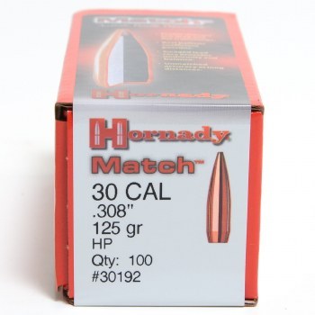 .30 Caliber 125gr HP Hornady #30192 100/bx