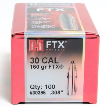 .30 Caliber 160gr FTX Hornady #30395 100/bx