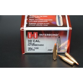 .30  Caliber 180gr IB Hornady #30709 100/bx