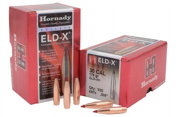 .30 Caliber 178gr ELDX Hornady #3074 100/bx