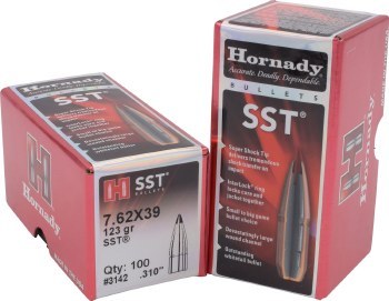 7.62x39 123gr SST Hornady #3142 100/bx