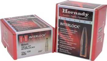 8mm 195gr SP Hornady #3236 100/bx