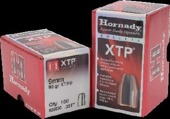 9mm 90gr HP/XTP Hornady #35500 100/bx