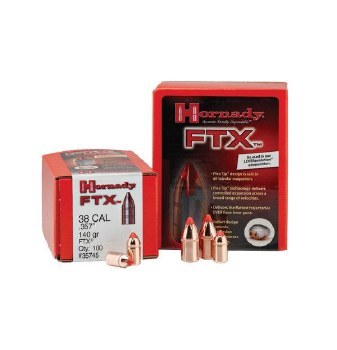 .38 Caliber 140gr FTX Hornady #35745 100/bx
