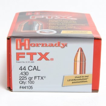 .44 Caliber 225gr FTX Hornady #44105 100/bx