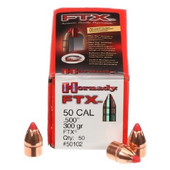 .50 Caliber 300gr FTX Hornady #50102 50/bx
