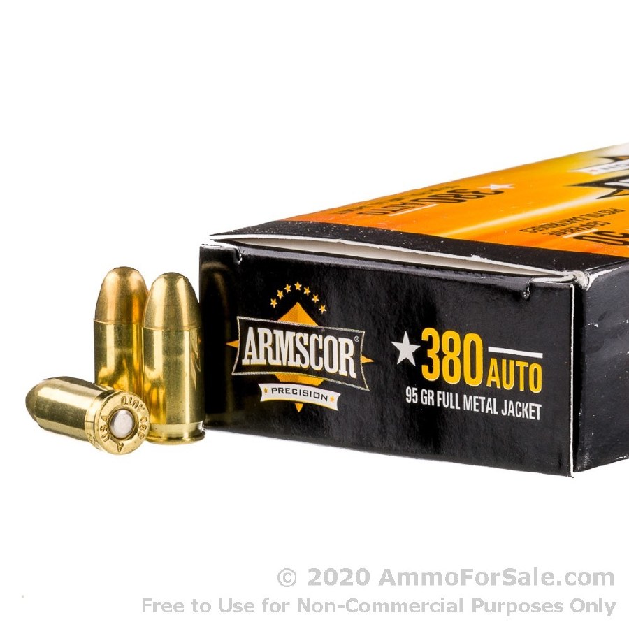 .380 ACP / 95 Grain FMJ Armscor 100ct - Reloading Everything