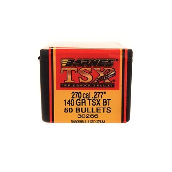 Barnes #30266 .270 Caliber 140gr Tsx 50 Bx - Reloadingeverything