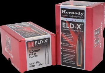 6.5mm 143gr ELD-X Hornady #2635 100/bx - ReloadingEverything