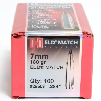 7mm 180gr Eldm Hornady #28503 100 Bx - Reloadingeverything