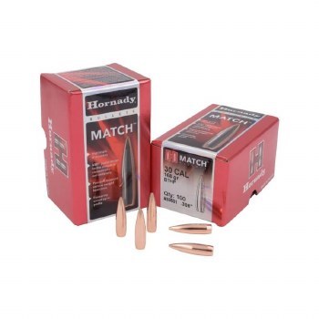 .30 Caliber 168gr BTHP Hornady #30501 100/bx - ReloadingEverything