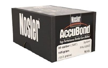 30cal 165gr AB Nosler #55602 50/bx