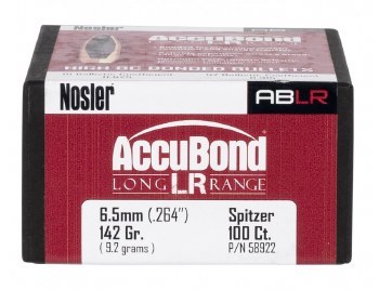 6.5mm 142gr AB/LR Nosler #58922 100/bx