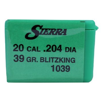 .20 Caliber 39gr. Blitzking Sierra #1039 100/bx