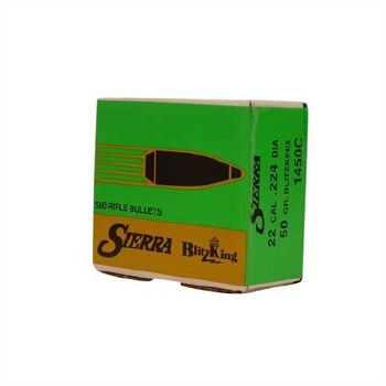 .22 Caliber 50gr BK Sierra #1450C 500/bx