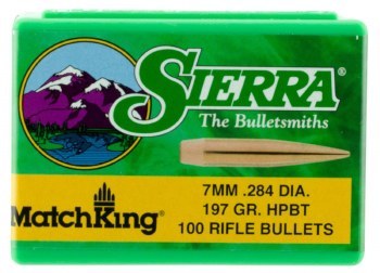 7mm 197gr HPBT Sierra #1997 100/bx