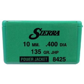 Sierra #8425 10mm 135gr JHP 100/bx