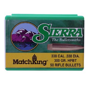 Sierra #9300T 338cal 300gr HPBT 50/bx