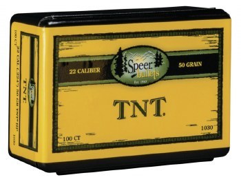 .22 Caliber 50gr TNT HP Speer #1030 100/bx