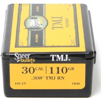 .30 Caliber 110gr TMJ RN Speer #1846 100/bx