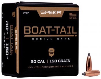 .30 Caliber 150gr BT Speer #2022 100/bx