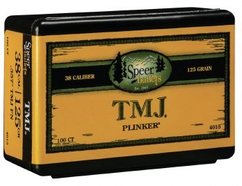 .38 Caliber 125gr TMJ Speer #4015 100/bx