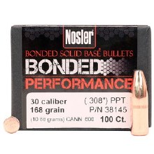 .30 Caliber 168gr BP Nosler #38145 100/bx