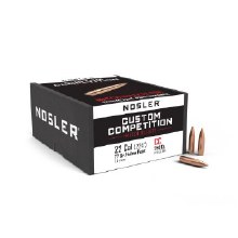 .22 Caliber 77gr HP Nosler #53064 250/bx