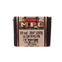 Barnes #30195 .22 Caliber 55gr MPG 100/bx