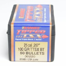 Barnes #30220 .25 Caliber 100gr TTSX 50/bx